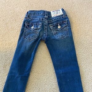 Girls TRUE RELIGION JEANS . Size 5 .